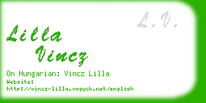 lilla vincz business card